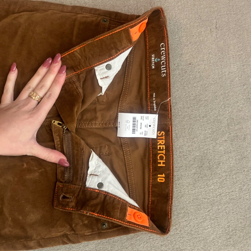 Corduroy straight leg pants - Picture 9 of 16